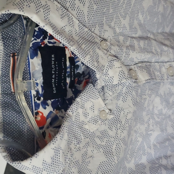 Denim & Flower short sleeve shirt - Picture 3 of 8